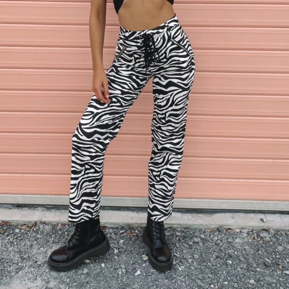 Beginning Boutique Zebra Pants size Small